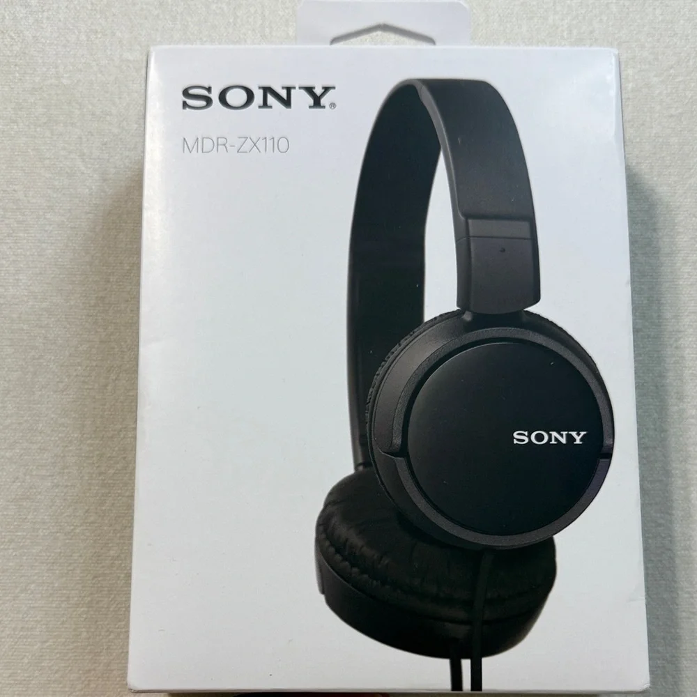 Sony MDR-ZX110 Black Stereo Headphones